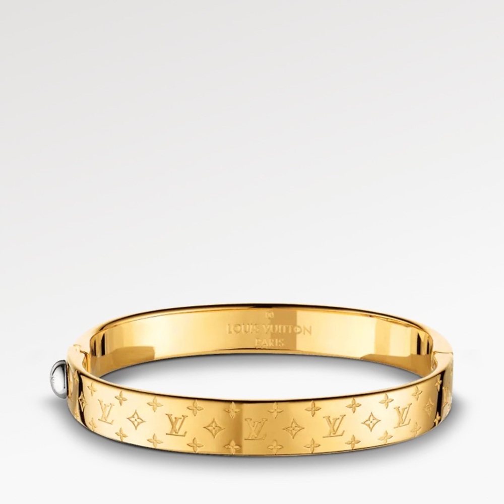 Authentic Louis Vuitton Nanogram Cuff Size S. Like New condition, worn once.